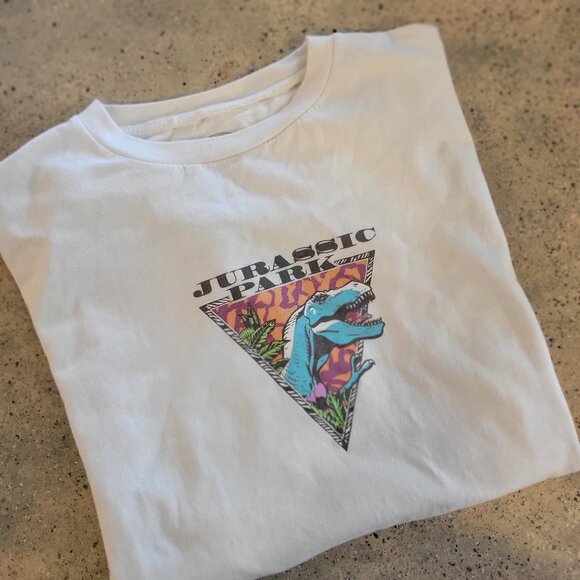 Jurassic Park Womens Pop Color T Shirt Excellent Condition Size XS - Picture 1 of 8